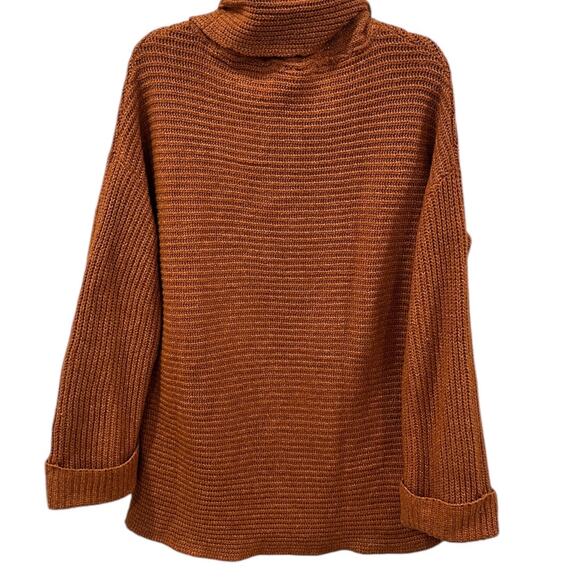 Anthropologie Pilcro Cowl
Neck Sweater in Rustic Orange - Picture 4 of 7